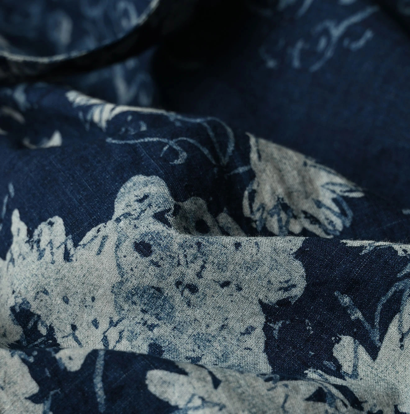 Indigo Hira Palampore Print Happie Long Detail
