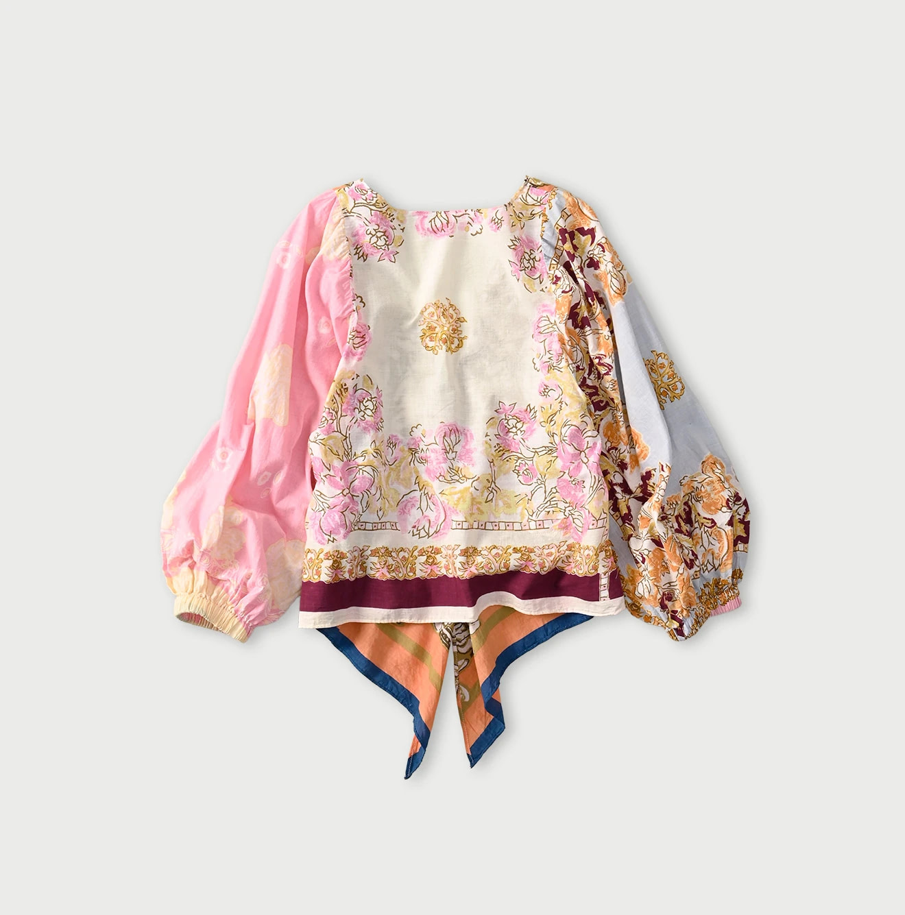 Indian Khadi Bandana Mix SAIJIKI Bolero Back