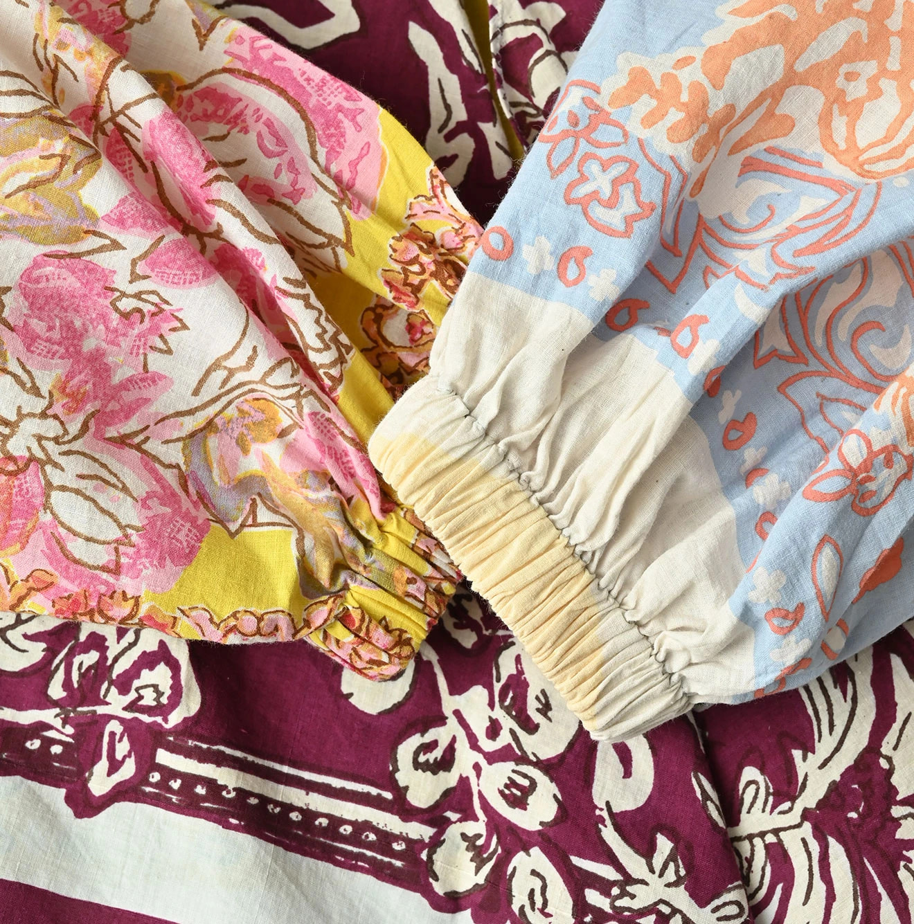 Indian Khadi Bandana Mix SAIJIKI Bolero Detail