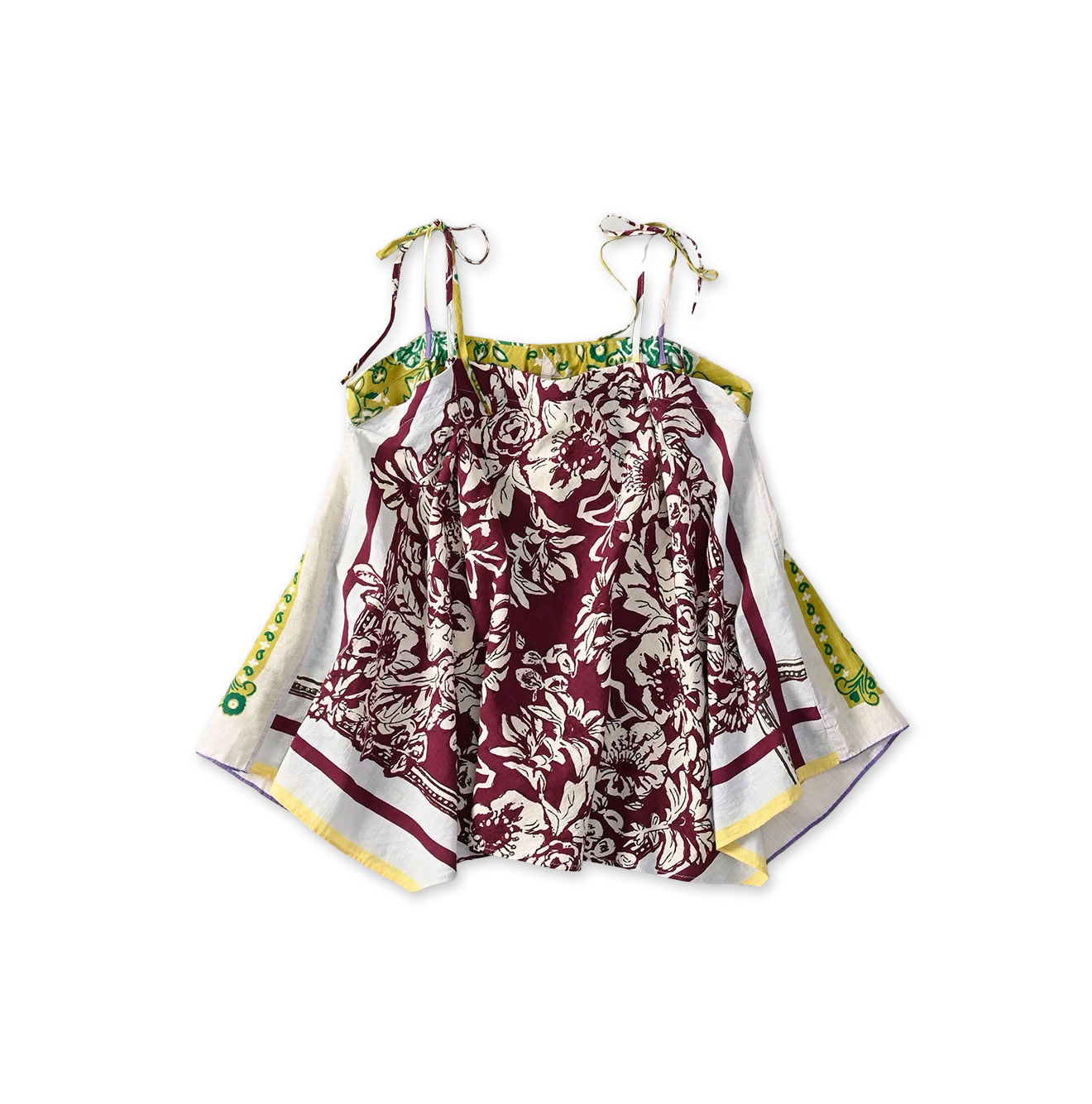 Indian Khadi Bandana Mix SAIJIKI Camisole Saxe Mix