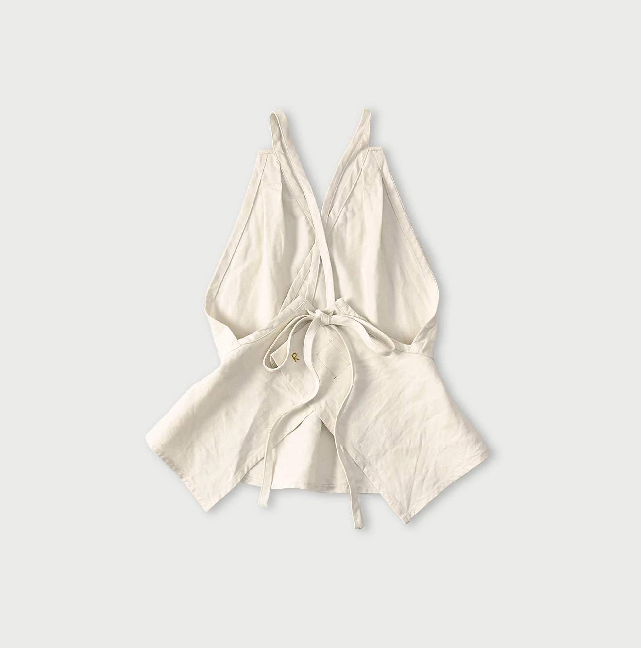 Linen Cloth Tank Bra Back