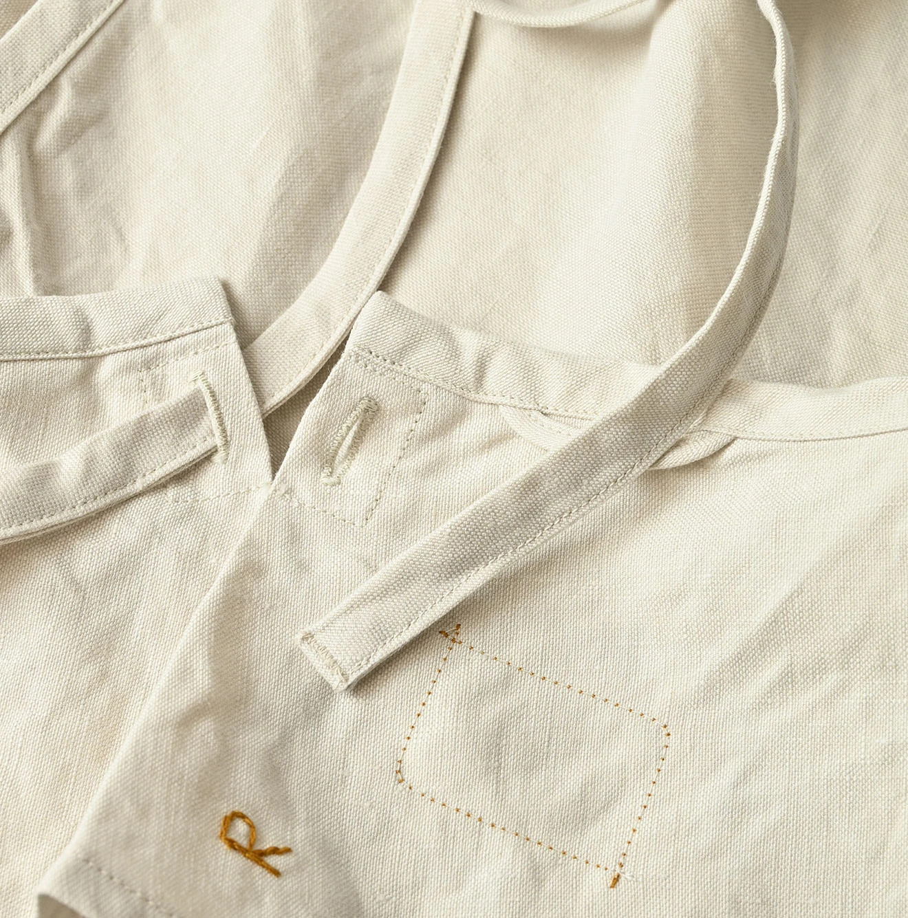 Linen Cloth Tank Bra Detail