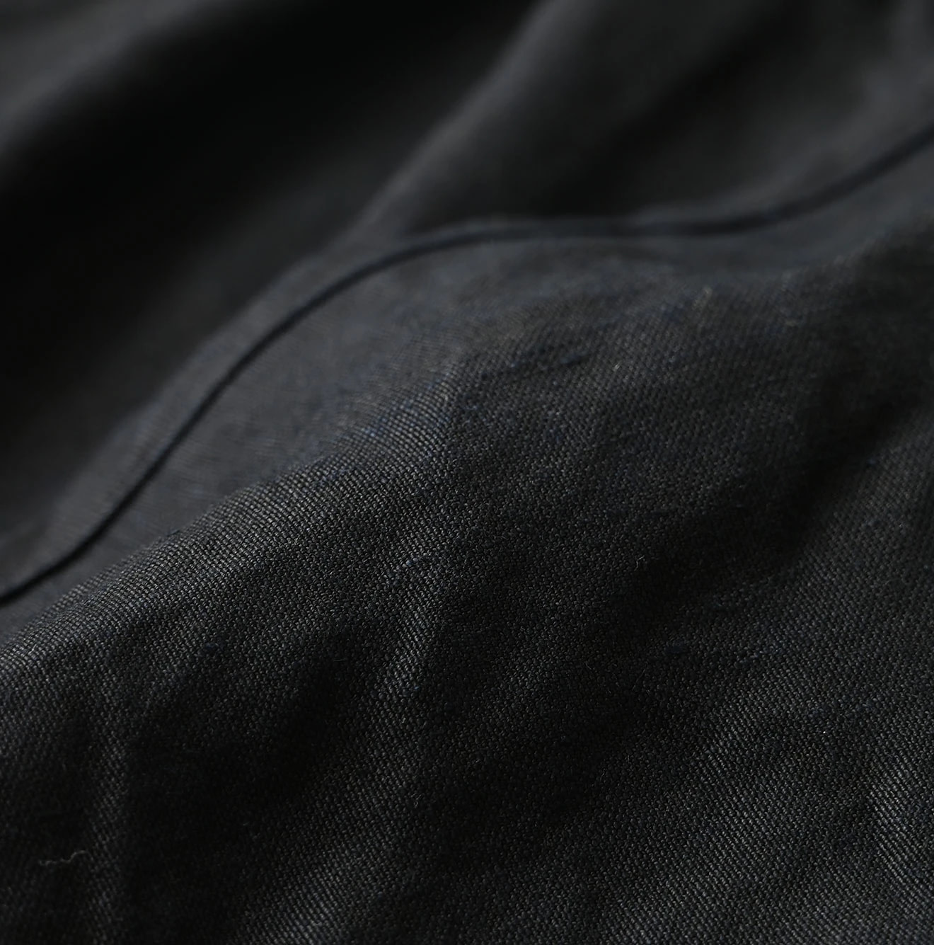 Indigo Linen Cloth Tank Bra Detail