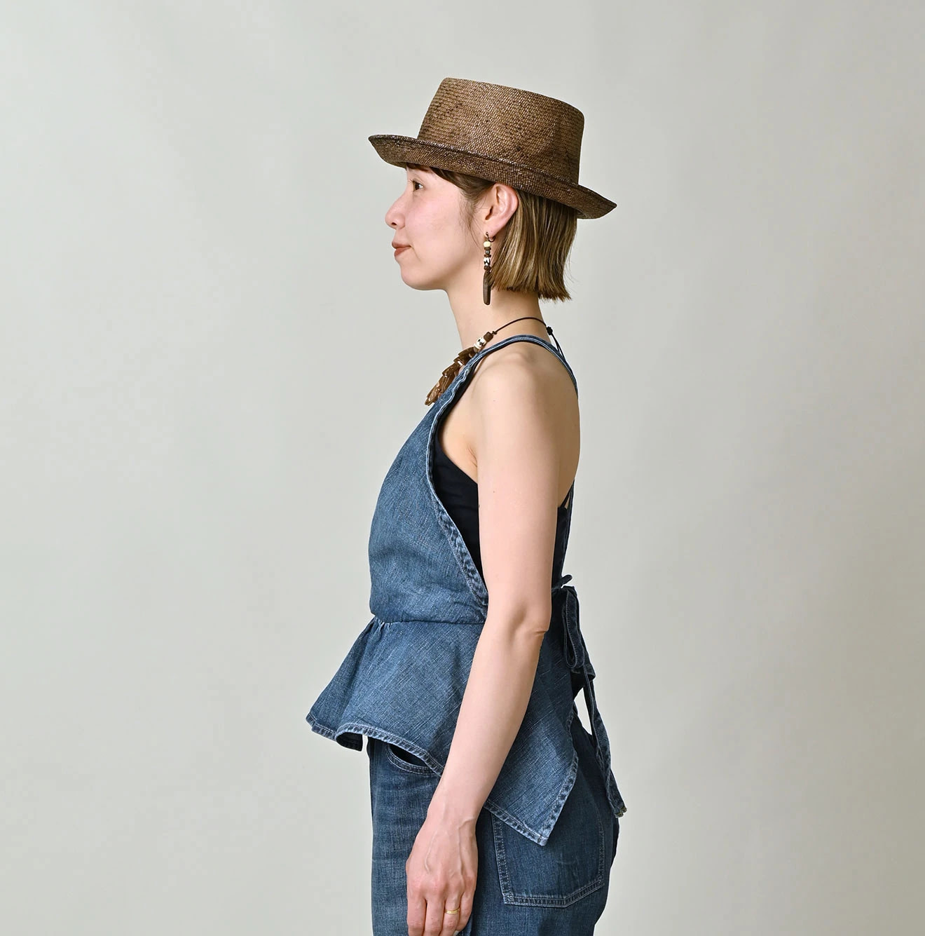 45 Petit Denim Tank Bra Zyu Female Model