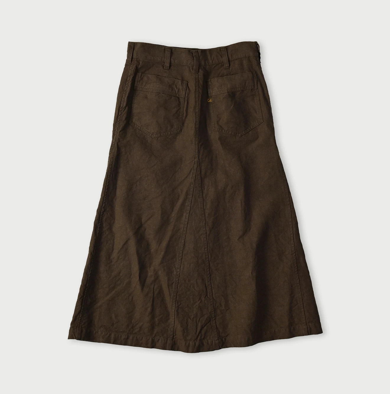 Linen Cloth Bell Skirt Back