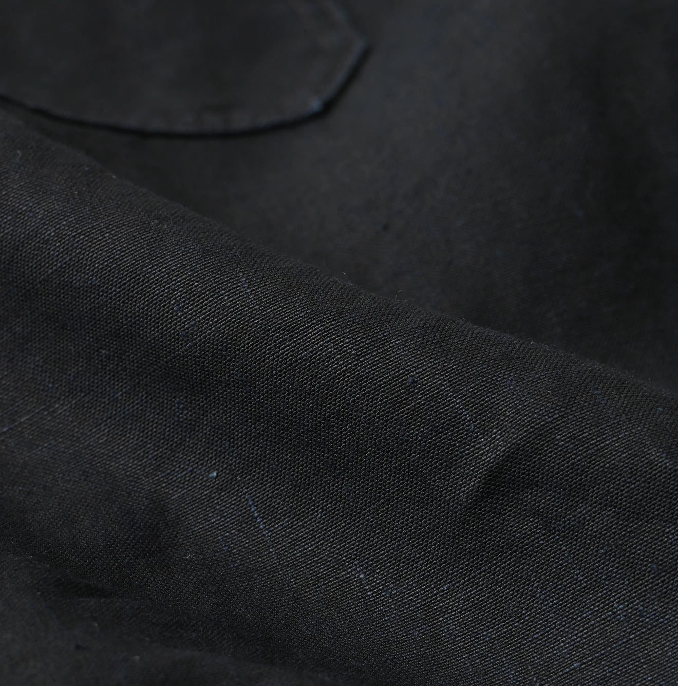 Indigo Linen Cloth Bell Skirt Detail