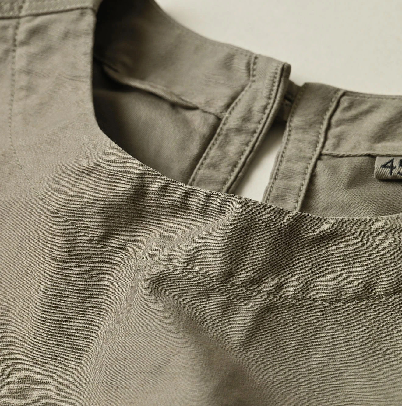 Horizontal Satin Poyon Dress Detail
