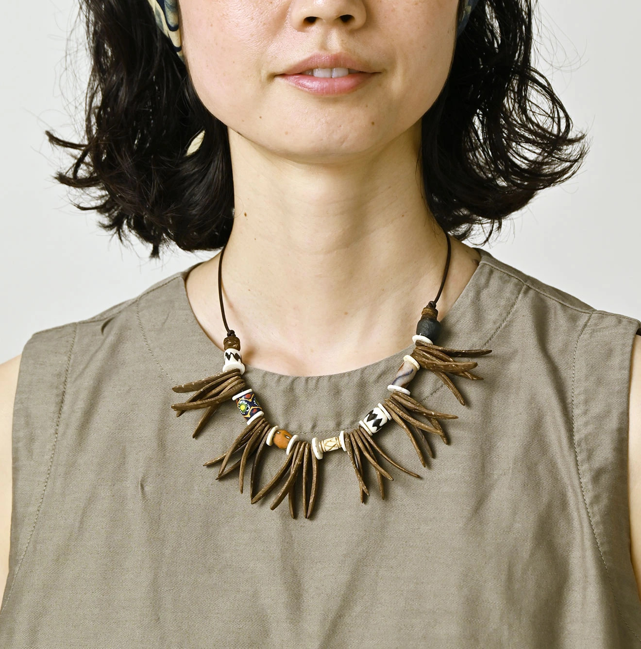 Horizontal Satin Poyon Dress Detail