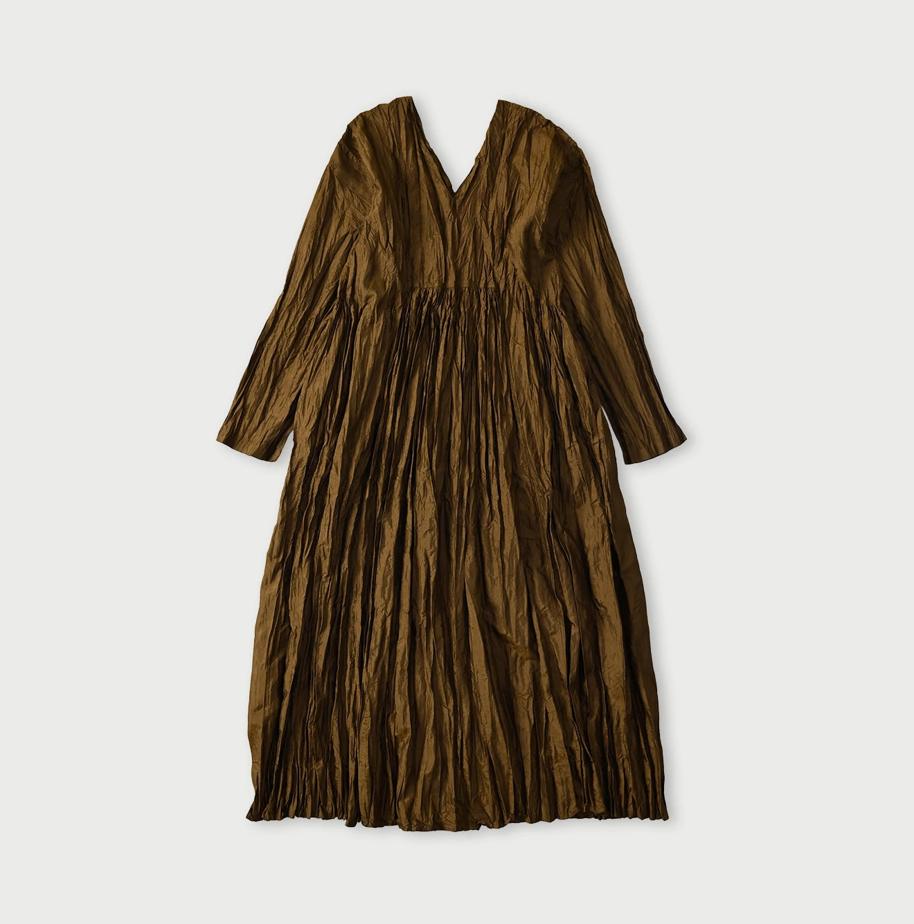 Chambray Silk KushuKushu Dress Brown