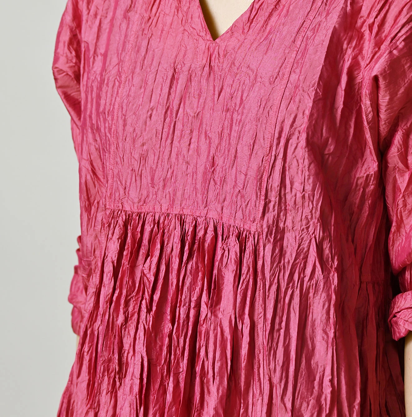 Chambray Silk KushuKushu Dress Detail