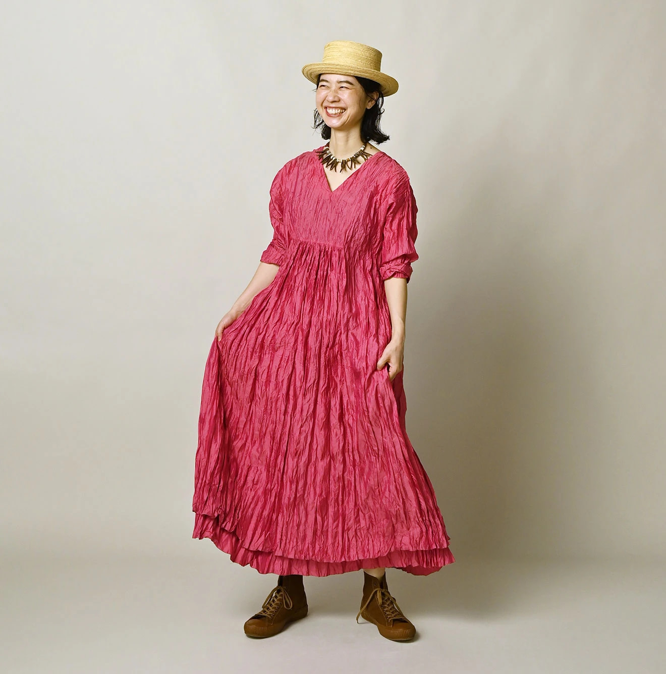 Chambray Silk KushuKushu Dress Female Model
