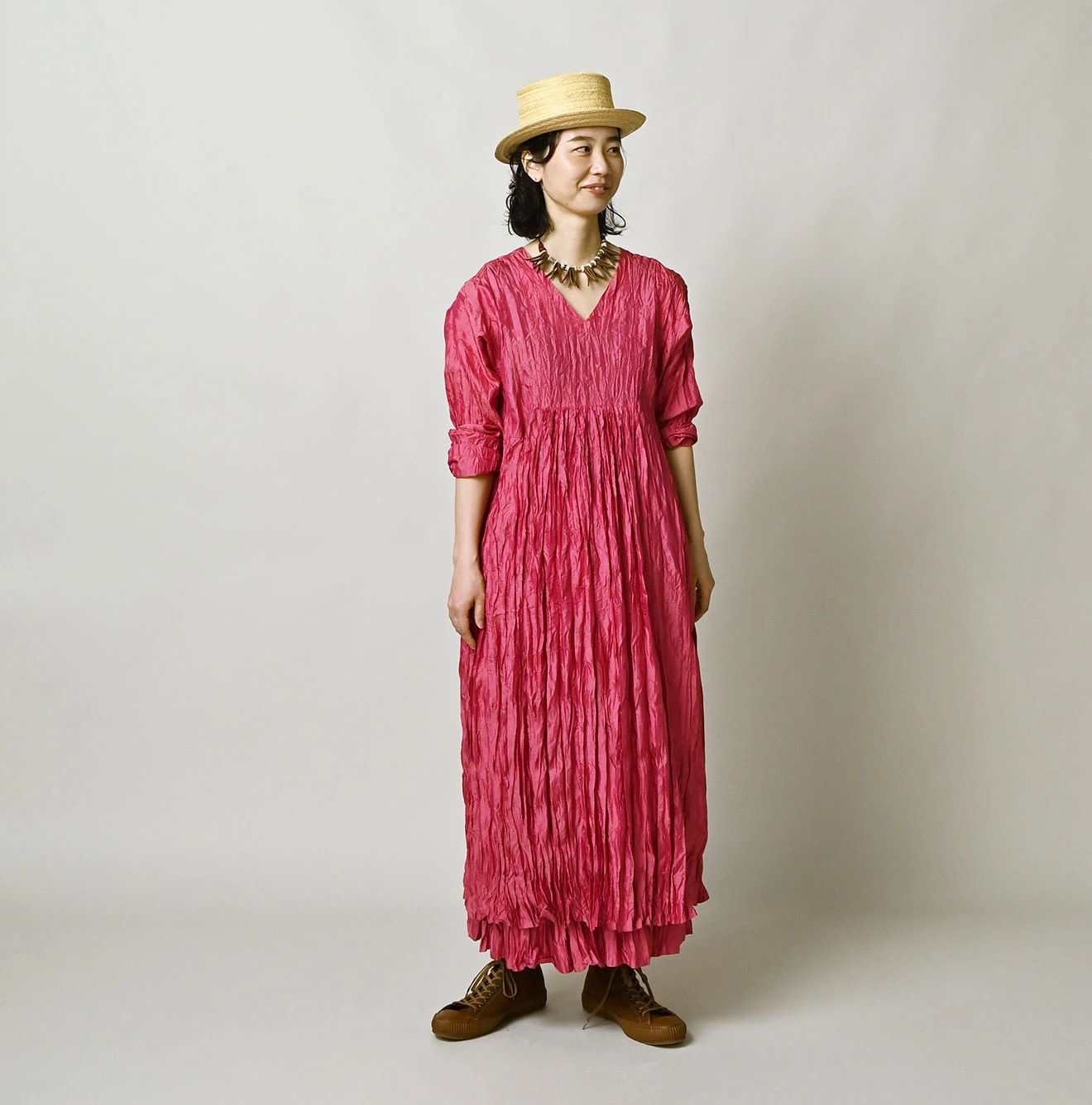 Chambray Silk KushuKushu Dress Female Model