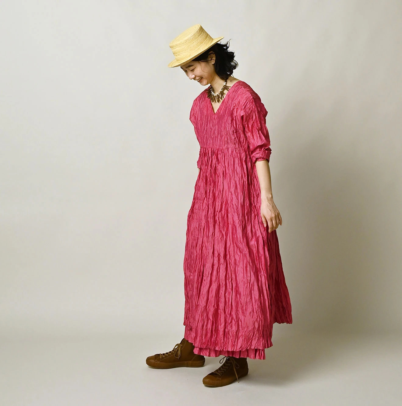 Chambray Silk KushuKushu Dress Female Model