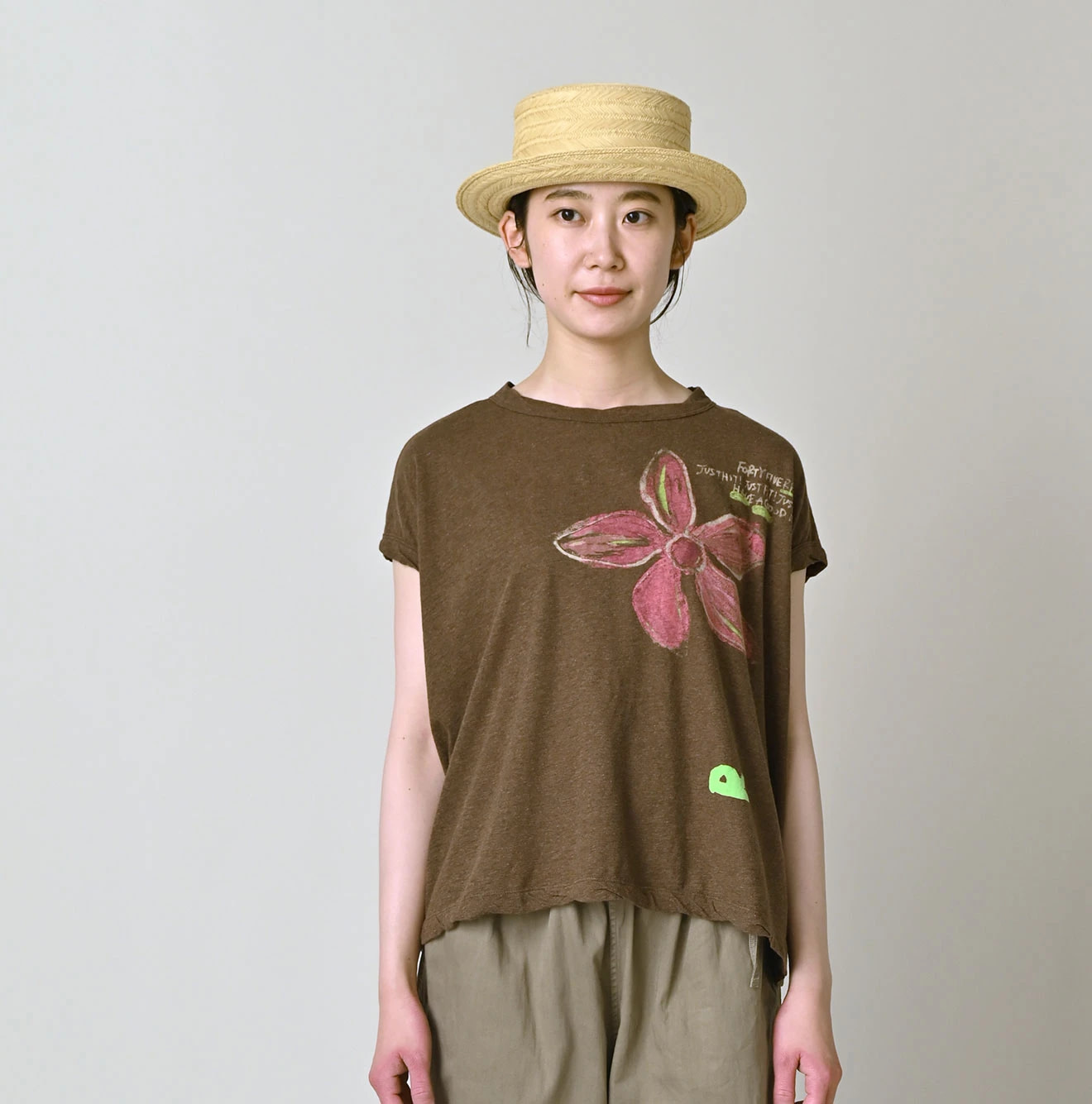 Top Thin Tenjiku Hippie Flower M Camisole Female Model