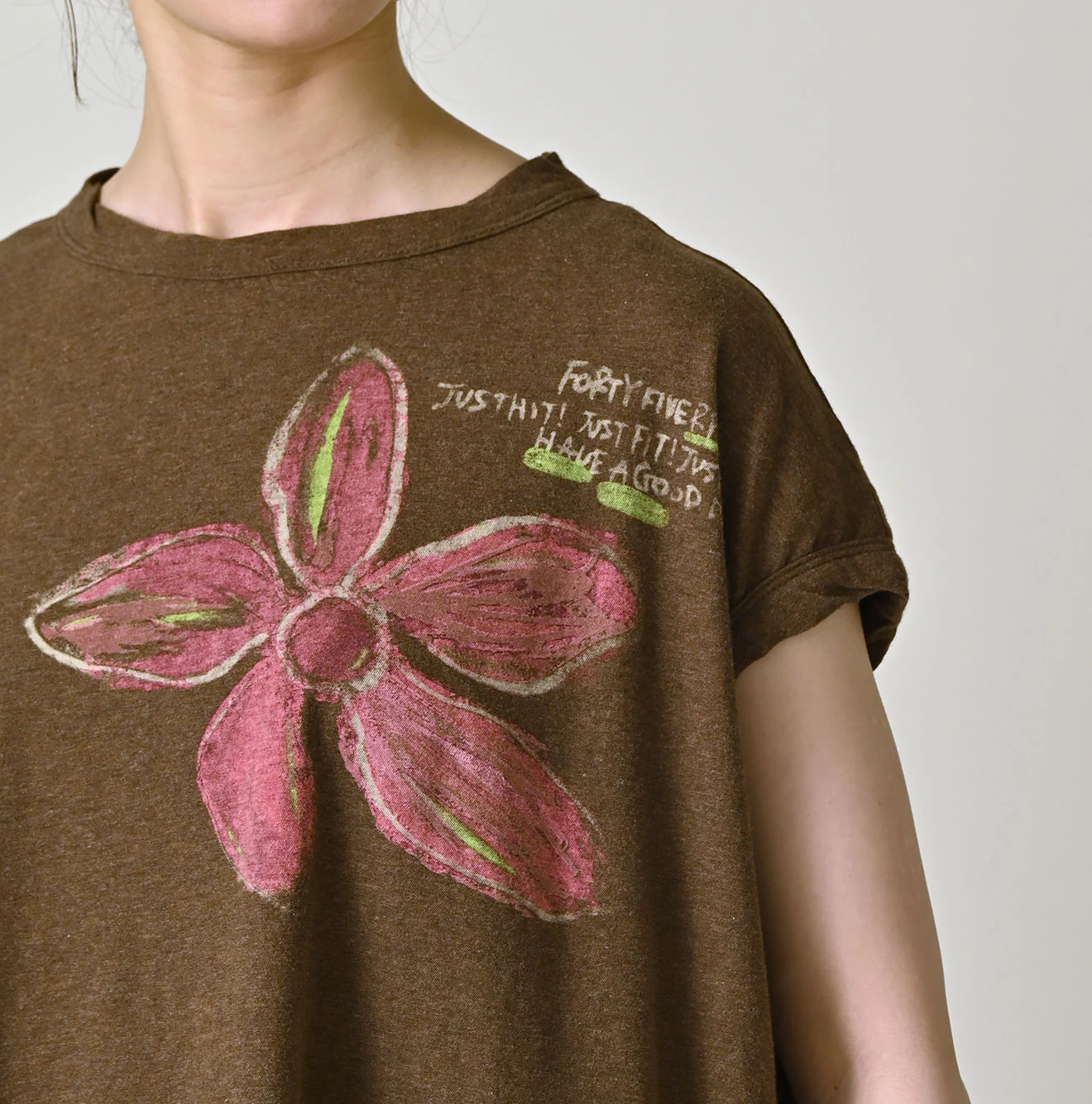 Top Thin Tenjiku Hippie Flower M Camisole Detail