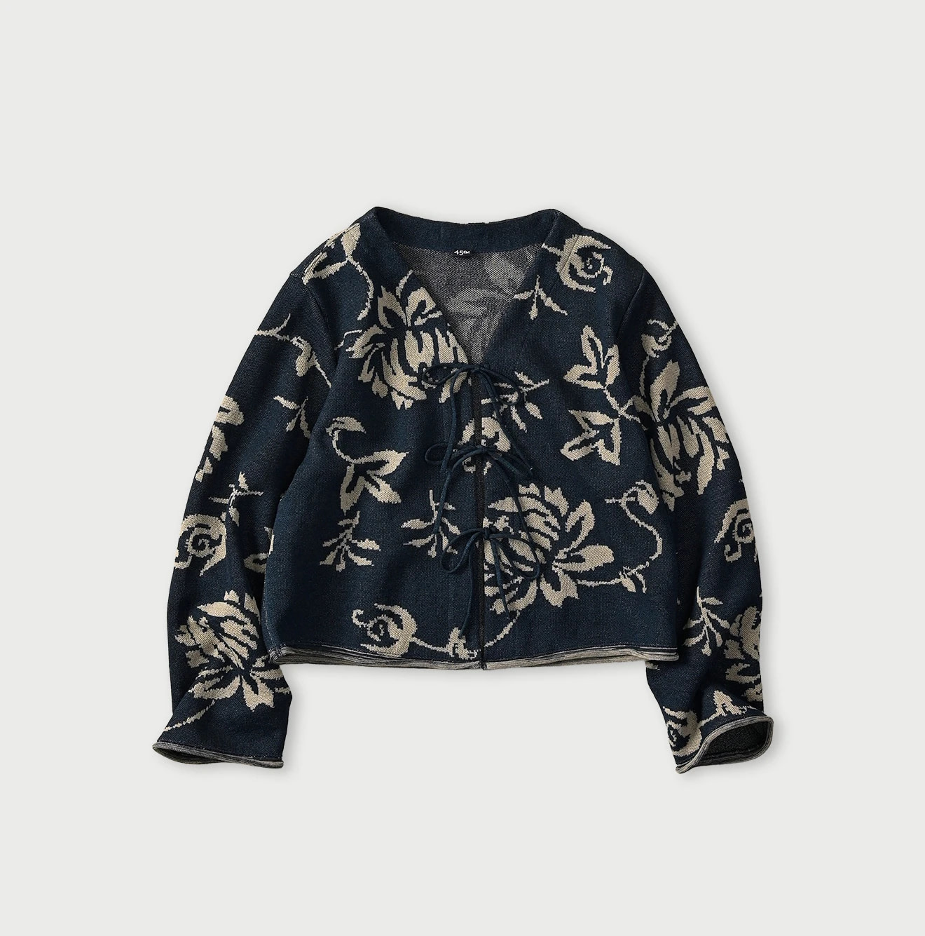 Indigo Base LeiLei Aloha Jacquard Cardigan