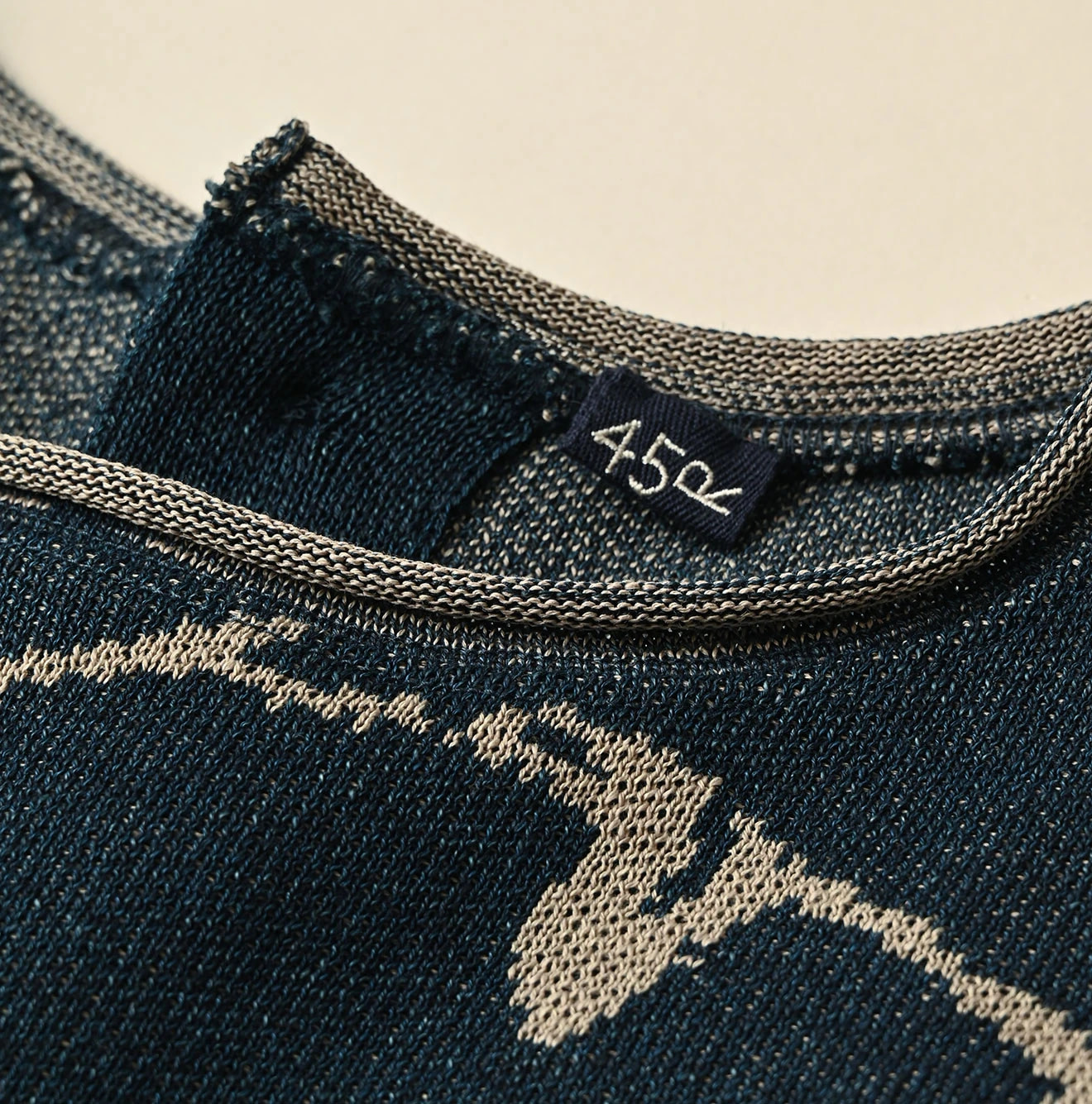 Indigo Base LeiLei Aloha Jacquard Camisole Detail