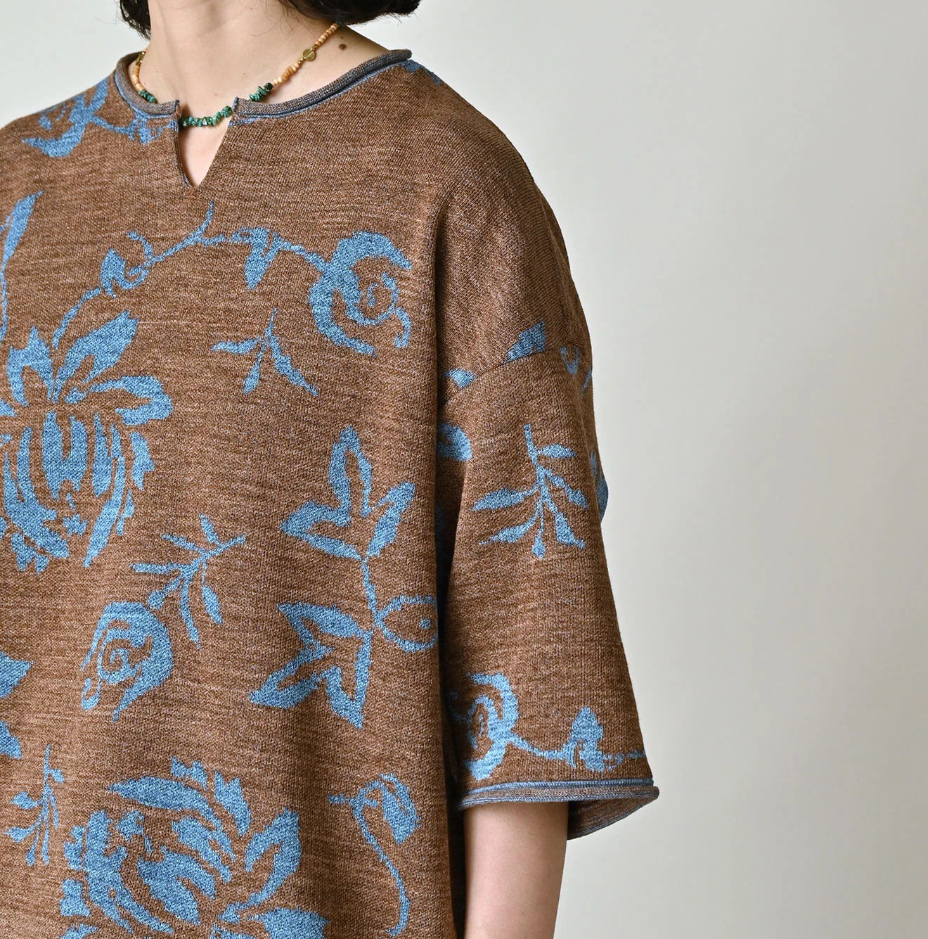 LeiLei Aloha Jacquard T-shirt Detail