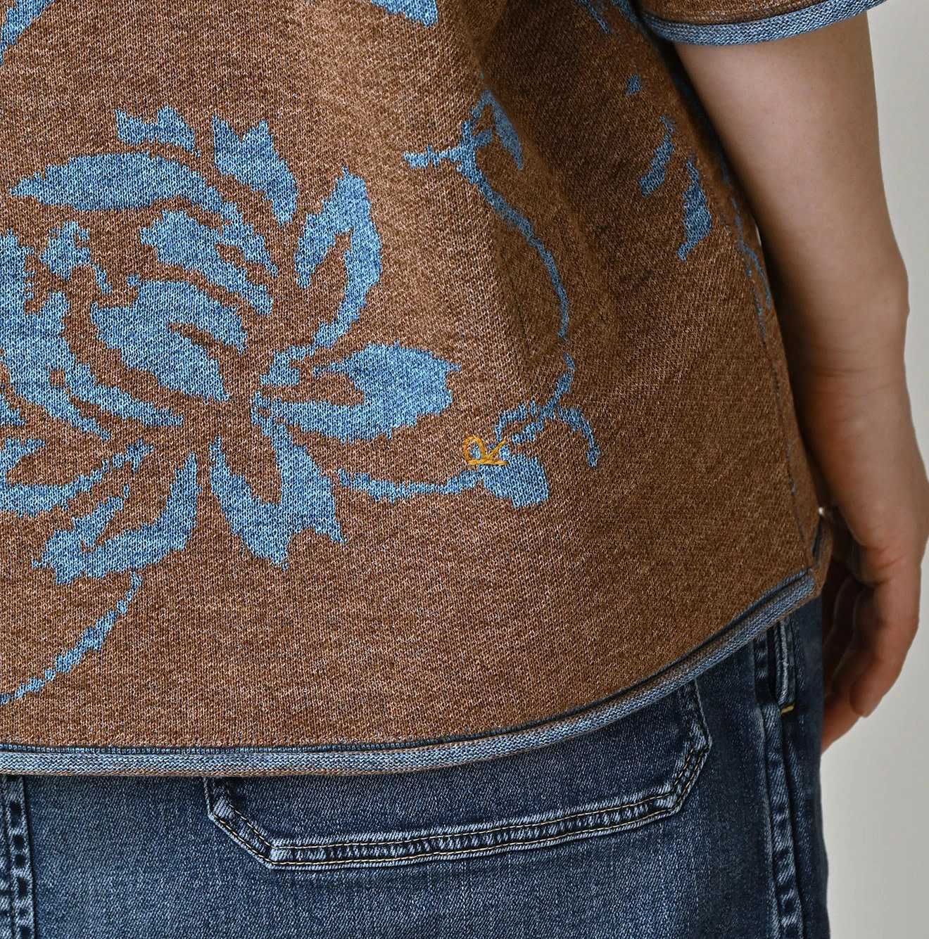 LeiLei Aloha Jacquard T-shirt Detail