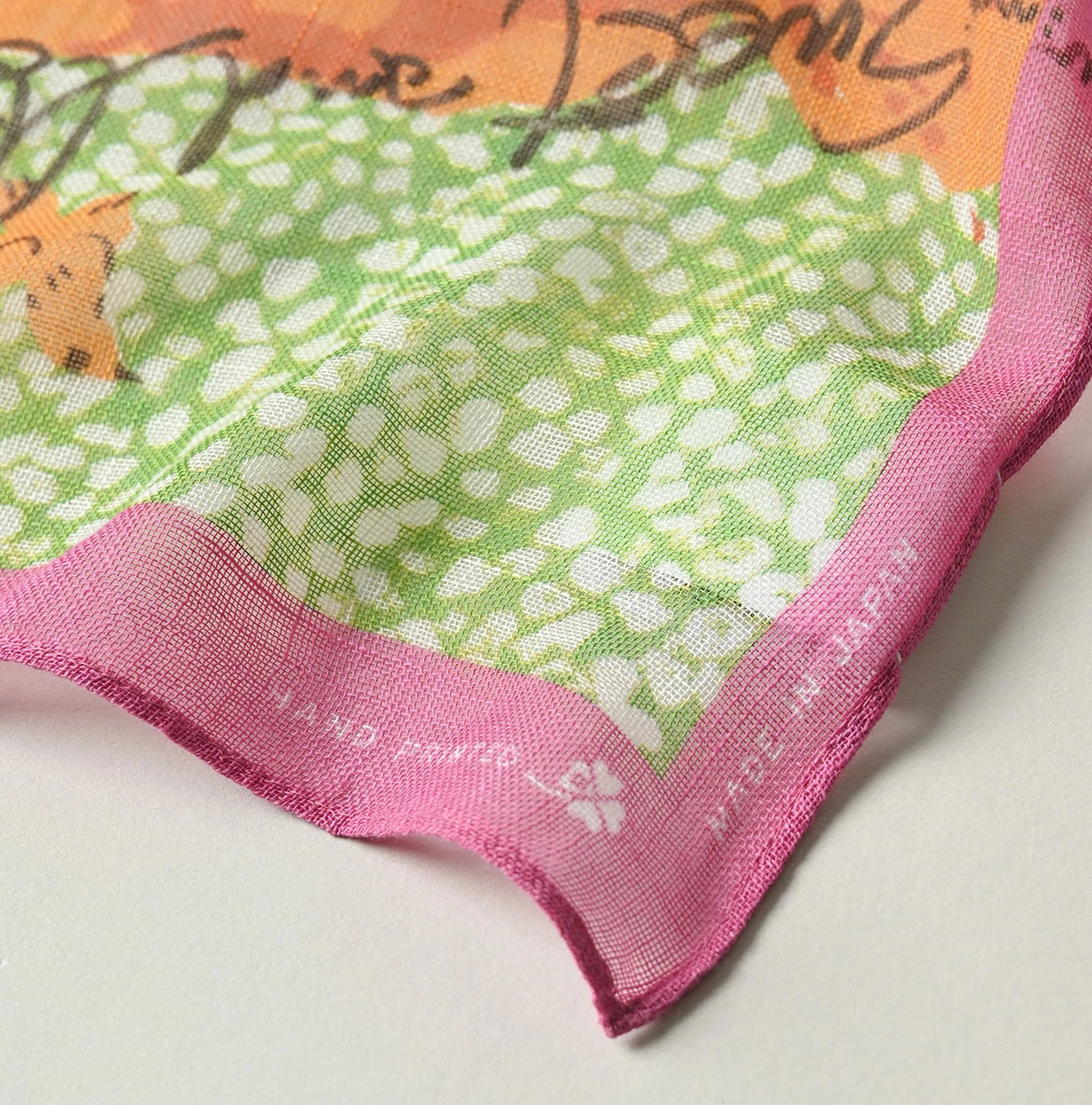 Gauze Picture Book Bandana Detail