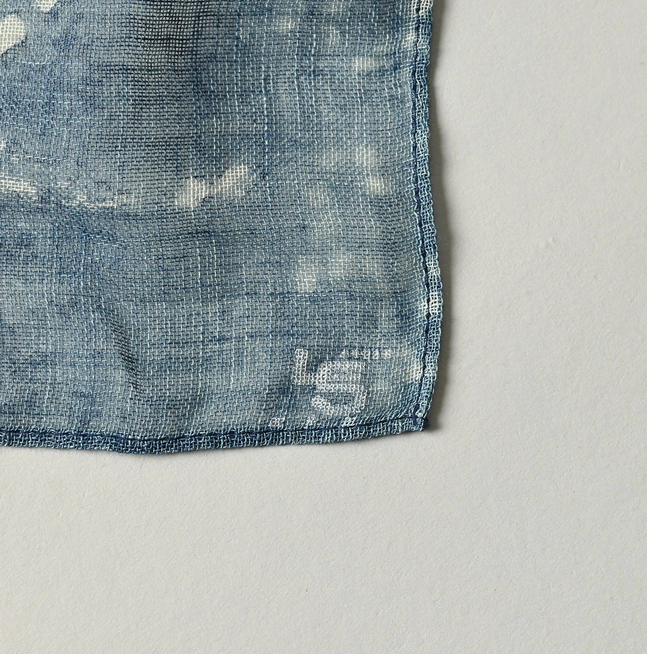 Indigo Gauze Picture Book Bandana Detail