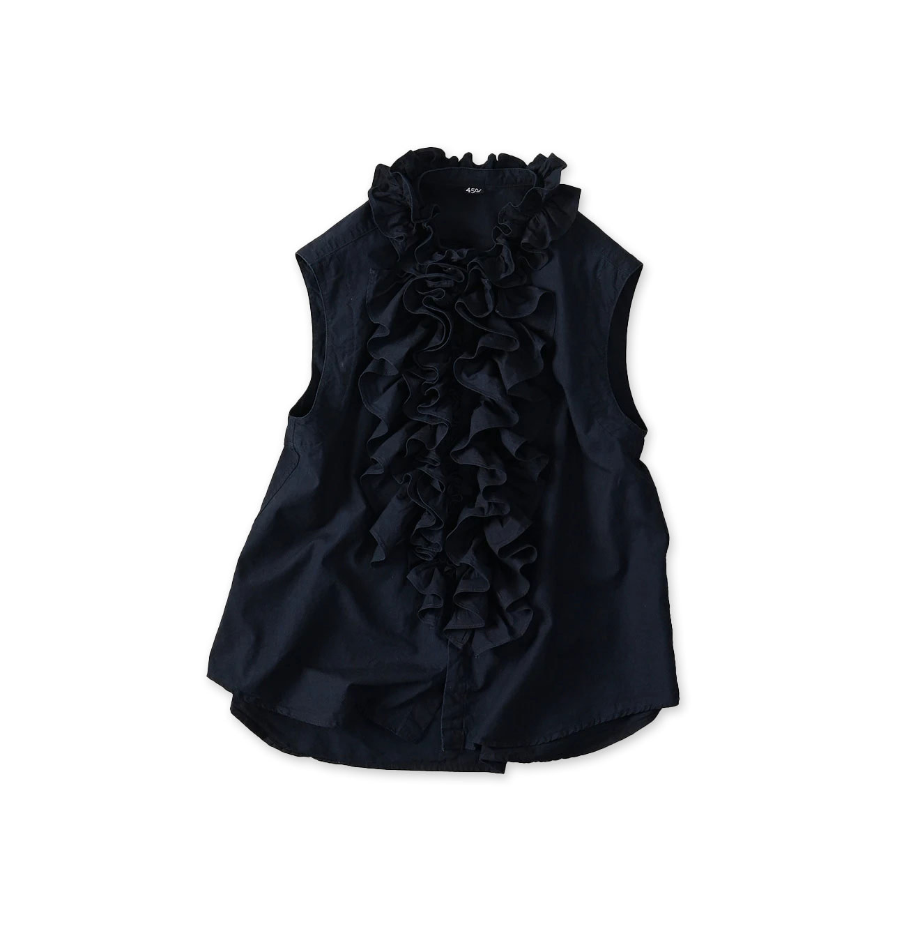 Indigo Batiste Frill Sleeveless Shirt