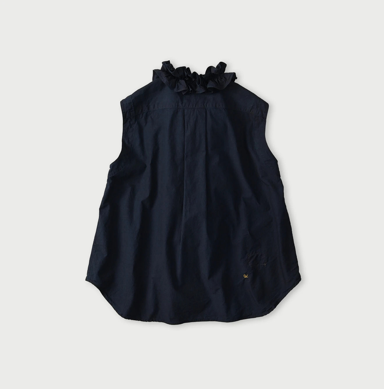 Indigo Batiste Frill Sleeveless Shirt Back