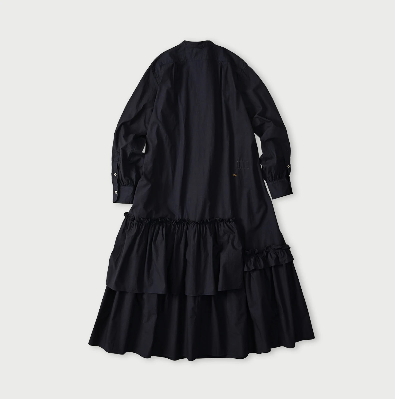 Indigo Batiste Tiered Shirt Dress Back