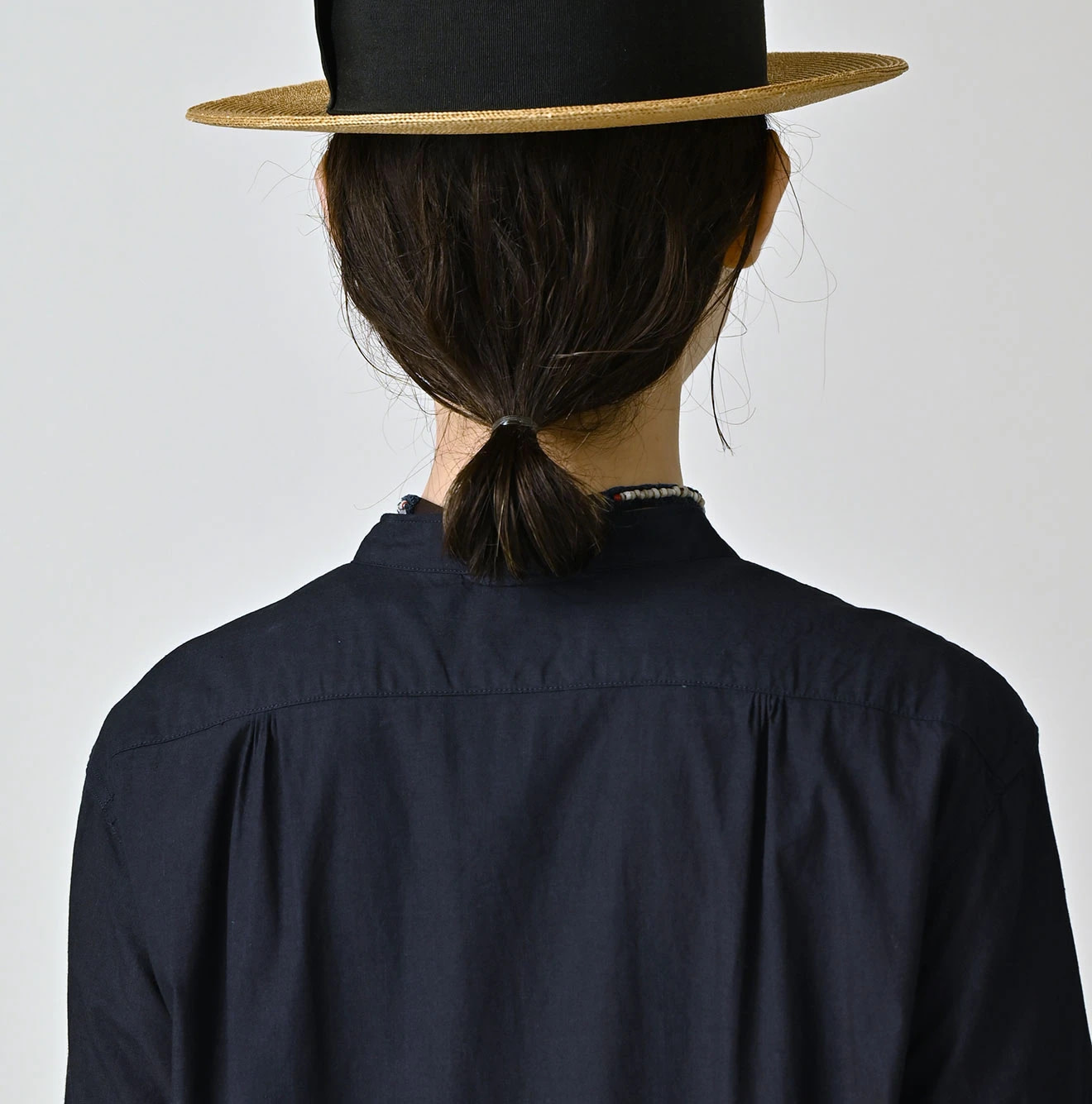 Indigo Batiste Tiered Shirt Dress Detail
