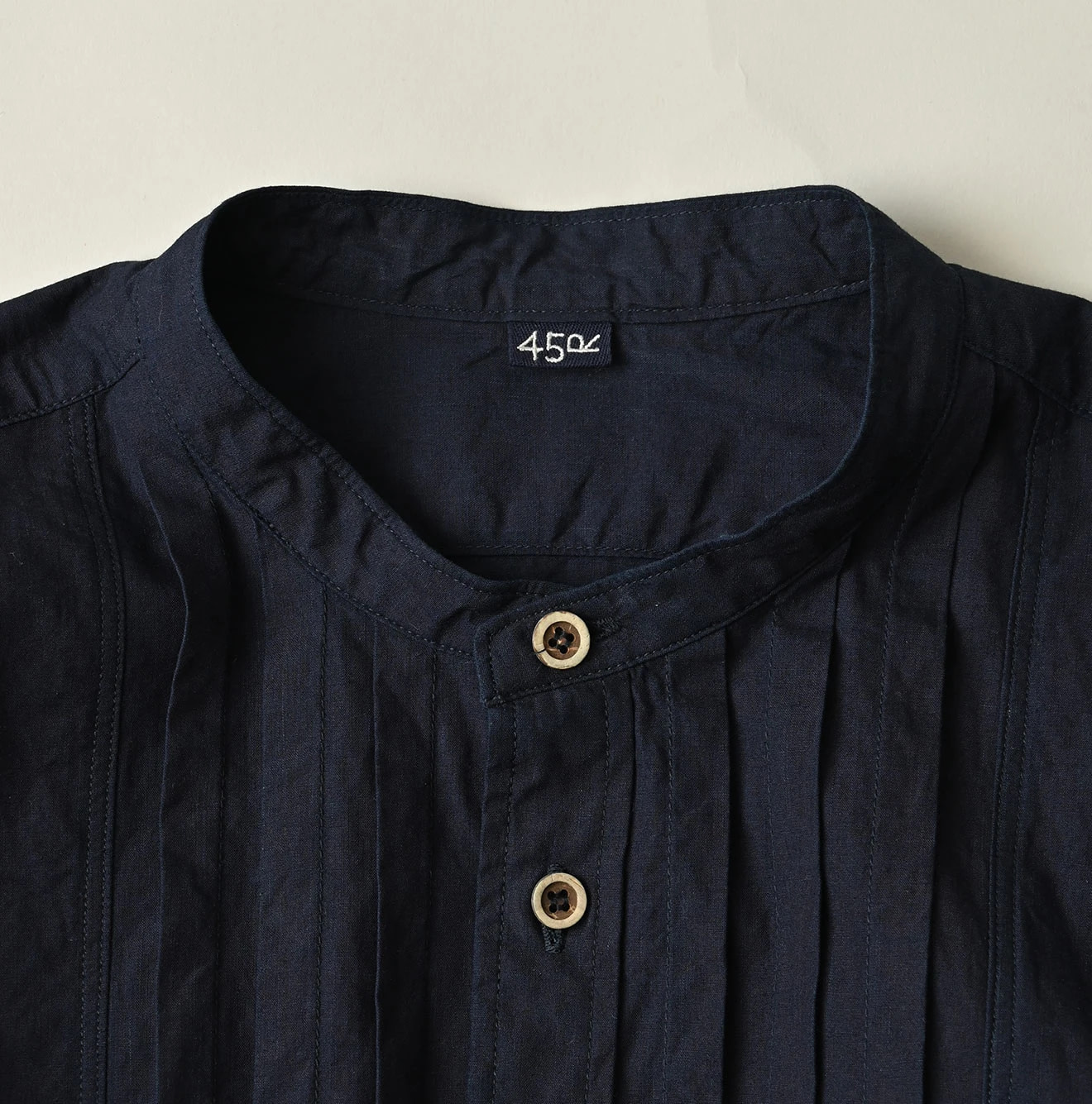 Indigo Batiste Tiered Shirt Dress Detail