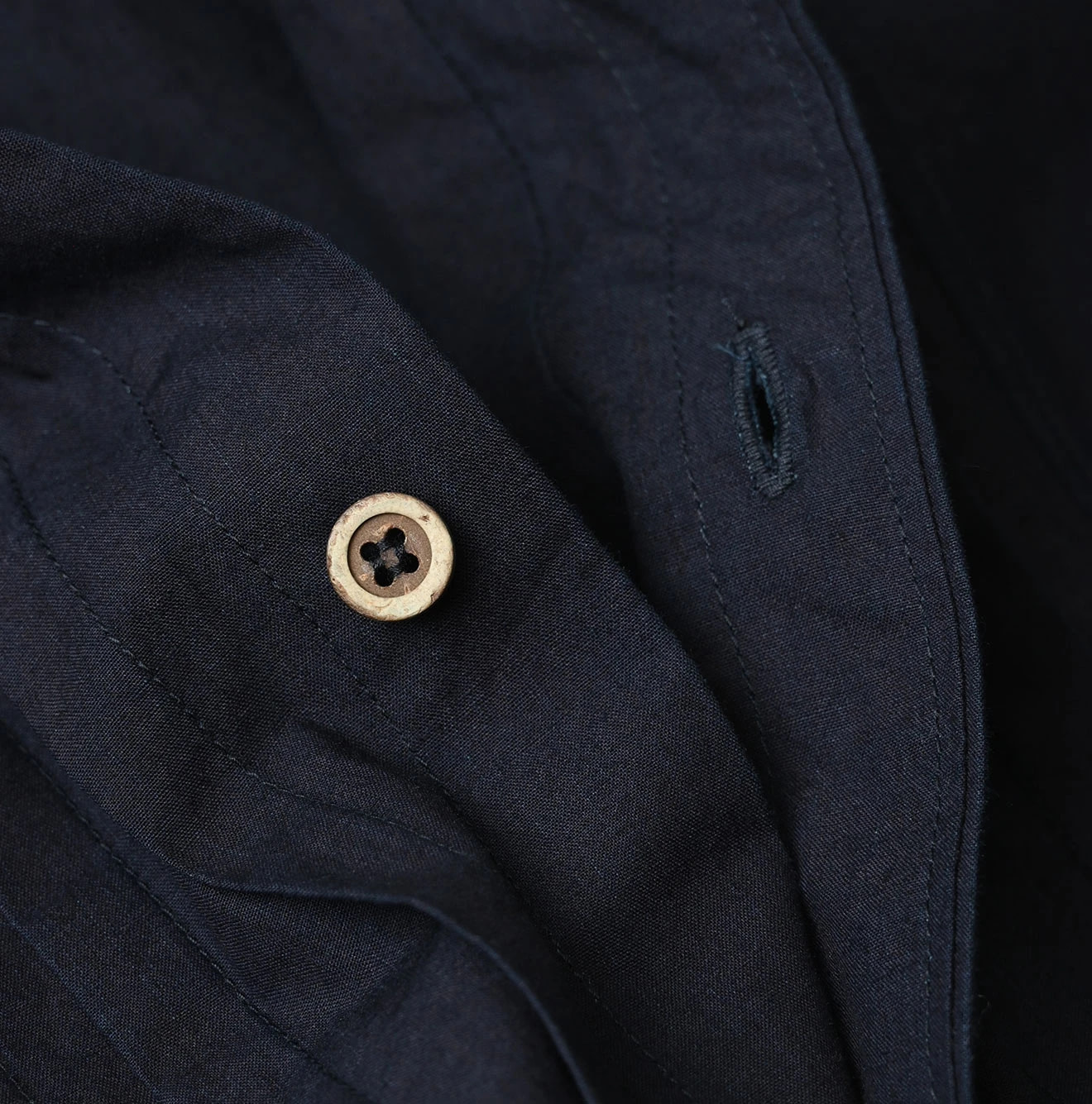 Indigo Batiste Tiered Shirt Dress Detail