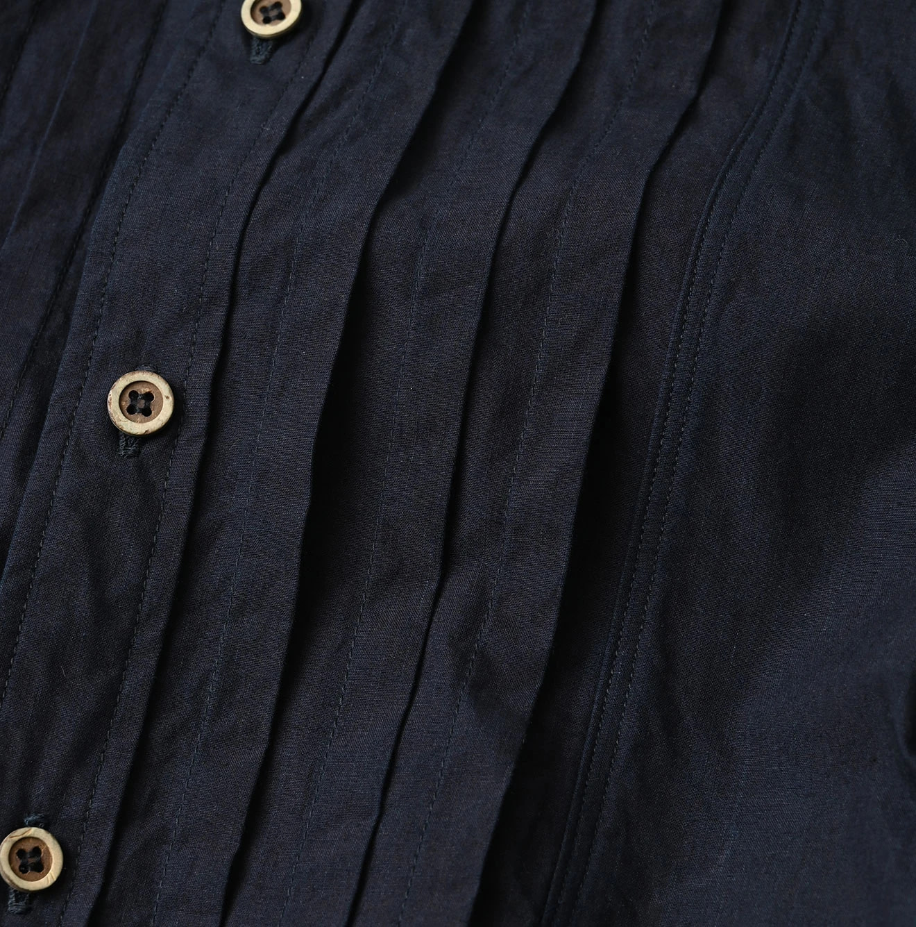 Indigo Batiste Tiered Shirt Dress Detail