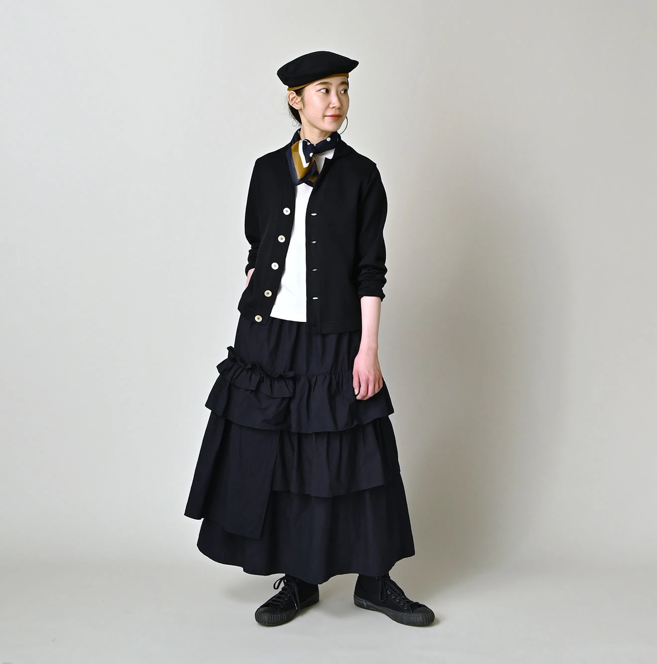Supima Knitsew Cardigan Female Model