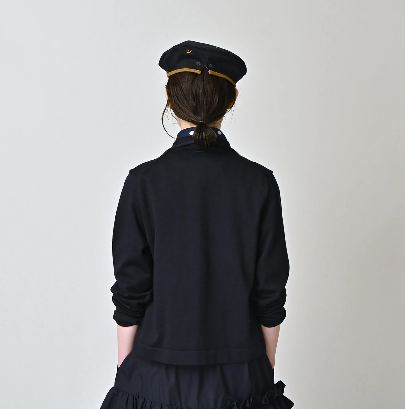 Supima Knitsew Cardigan Female Model