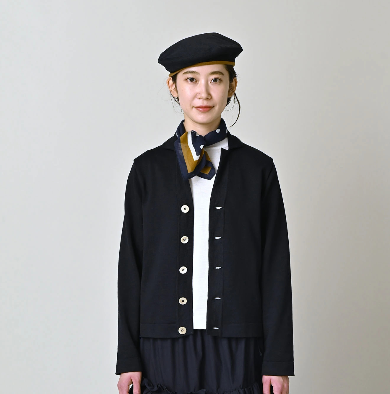 Supima Knitsew Cardigan Female Model
