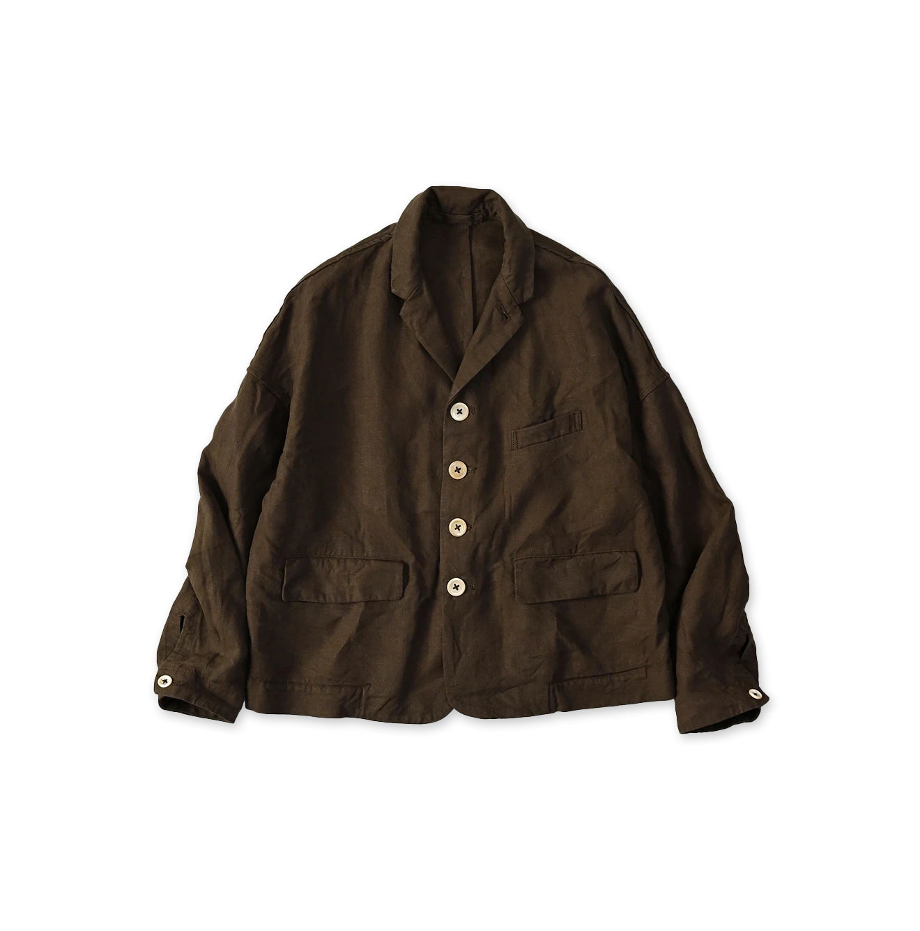 Linen Cloth 908 Uma Jacket Brown
