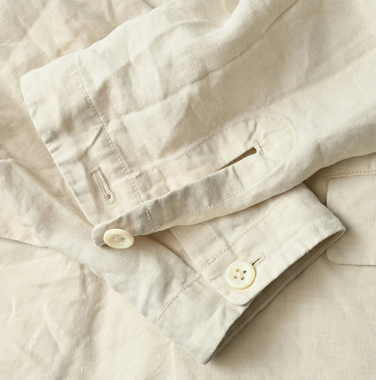 Linen Cloth 908 Uma Jacket Detail