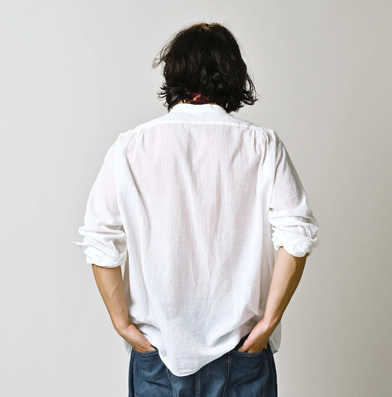 45 Gauze 908 Henley Shirt Male Model