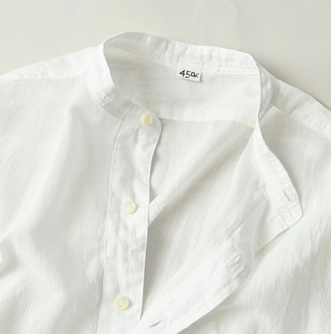 45 Gauze 908 Henley Shirt Detail