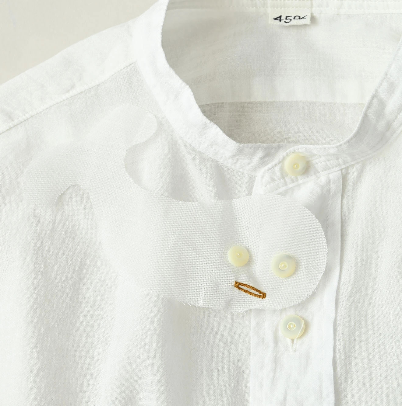 45 Gauze 908 Henley Shirt Detail