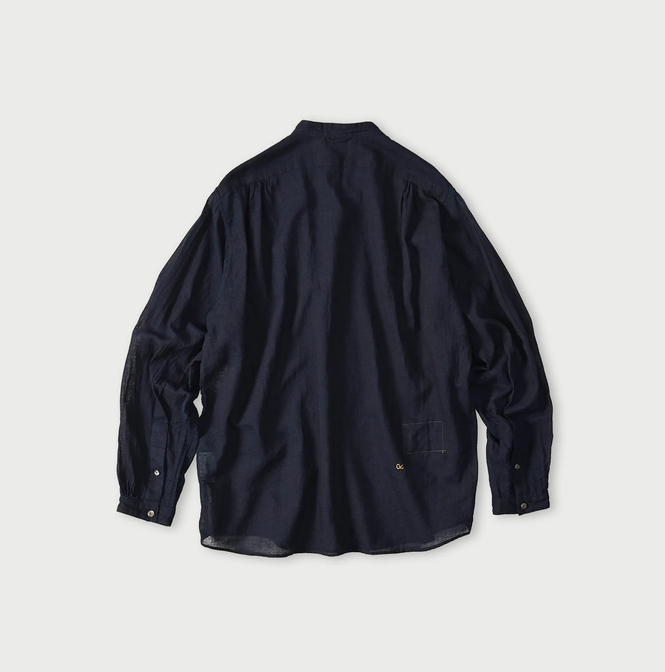 Indigo 45 Gauze 908 Henley Shirt Back