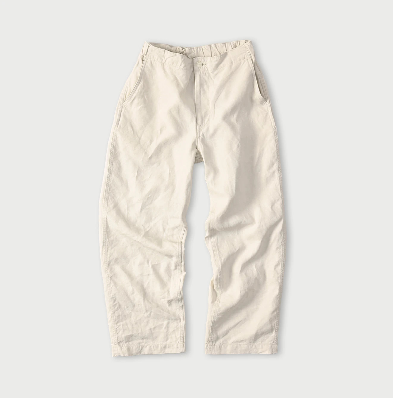 Linen Cloth 908 Easy Work Pants Antique White