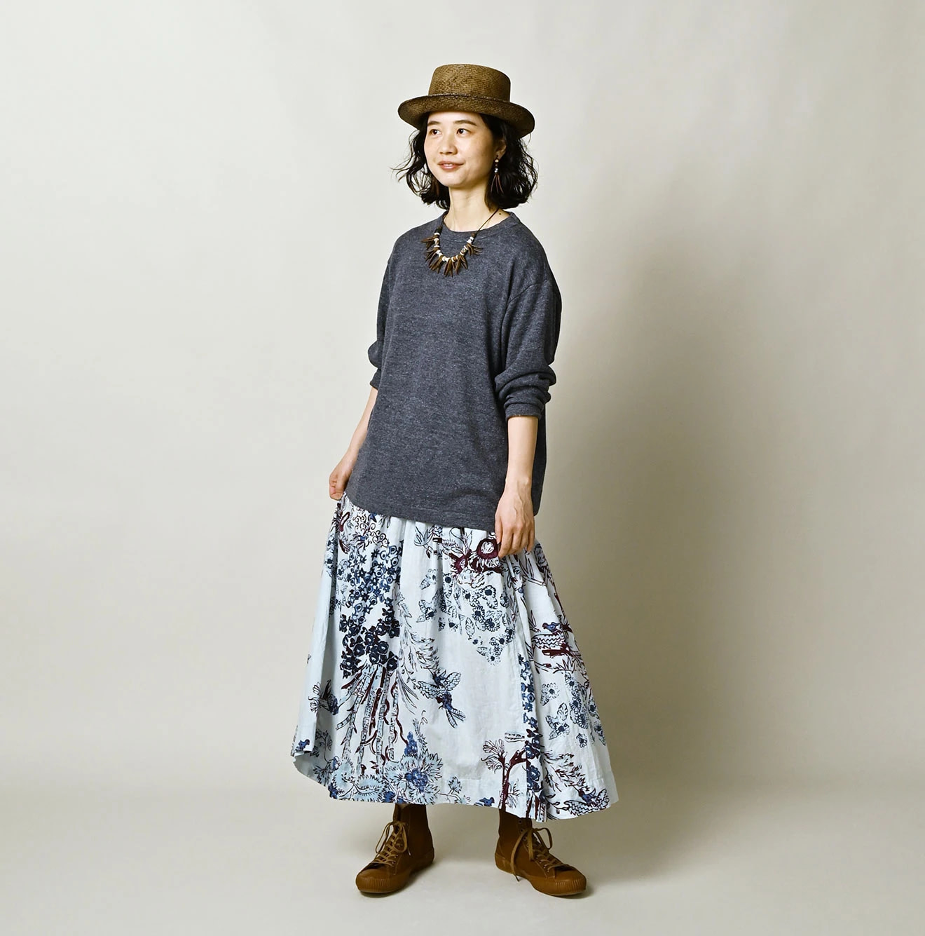 Mont Saint Super Gauze Ocean T-shirt Female Model