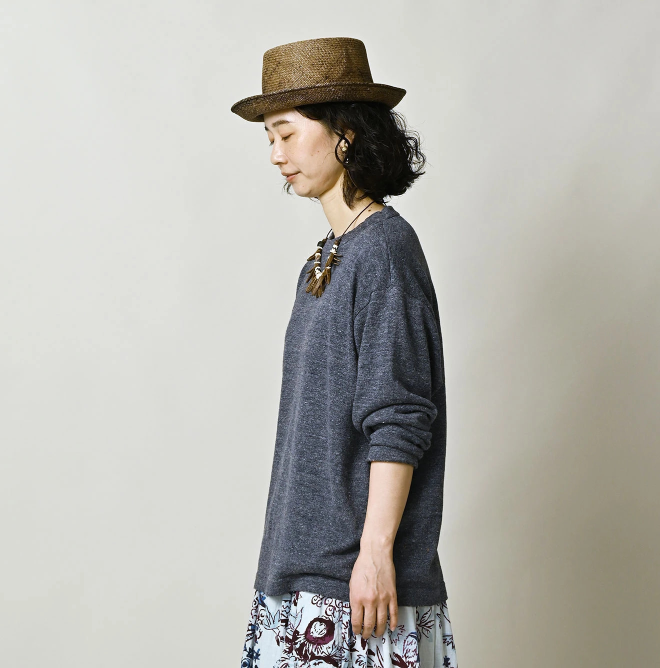 Mont Saint Super Gauze Ocean T-shirt Female Model