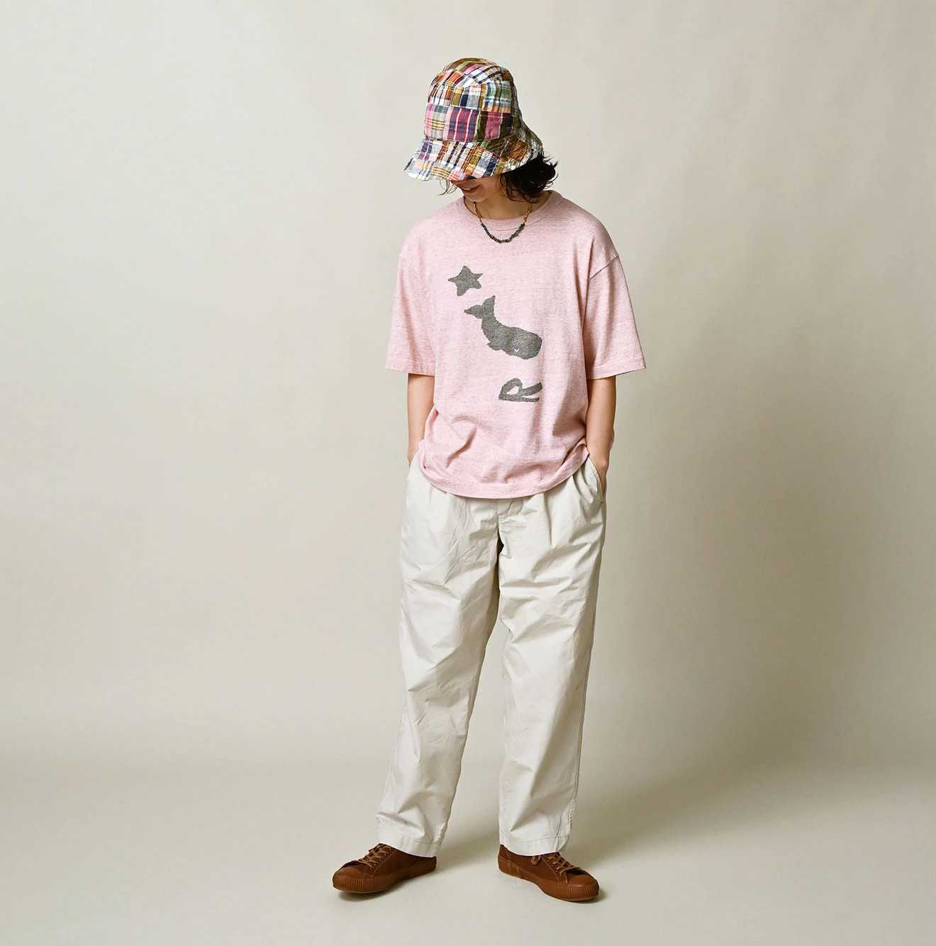 Pocoppie 908 Jacquard T-shirt Female Model