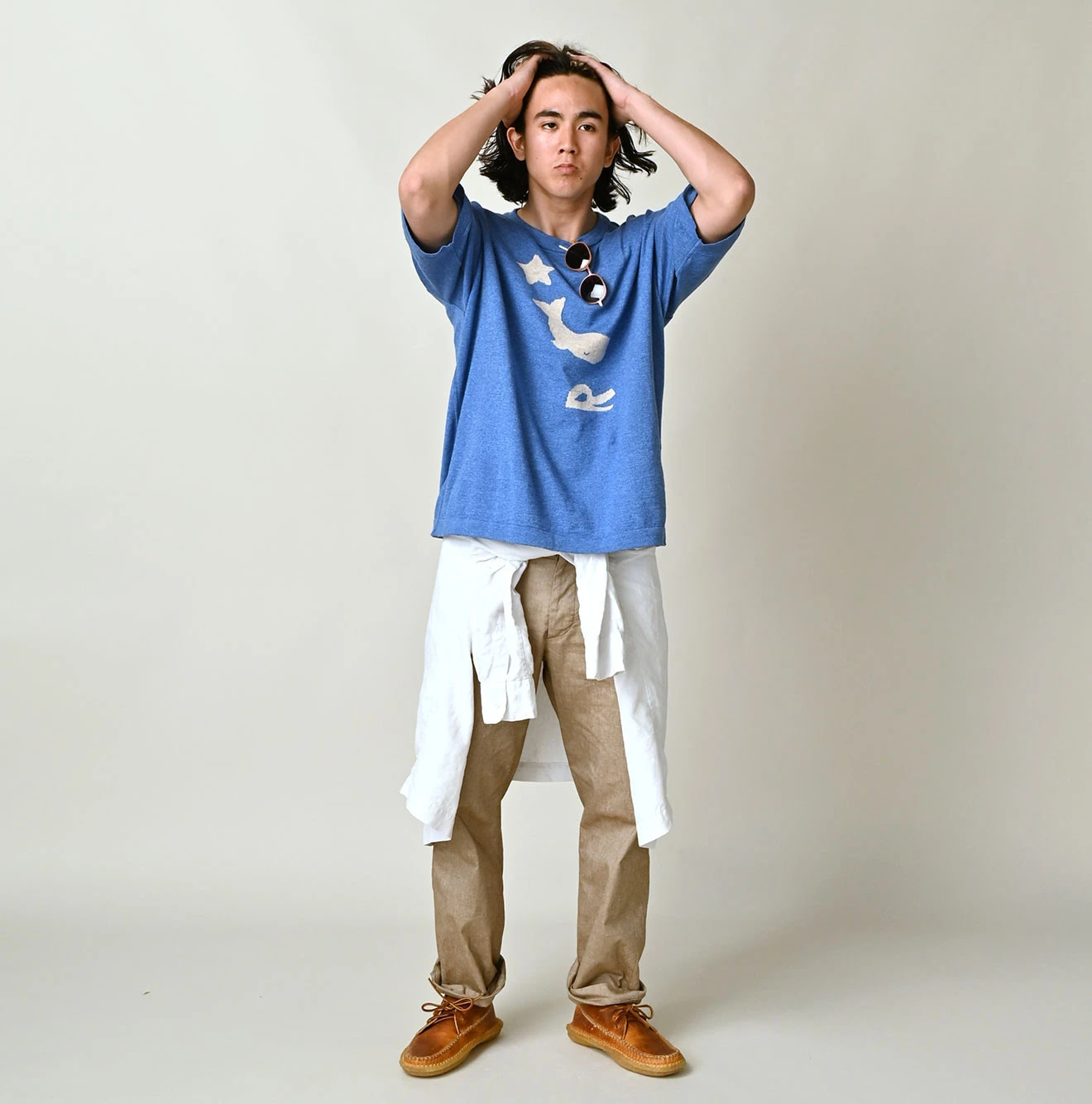 Pocoppie 908 Jacquard T-shirt Male Model