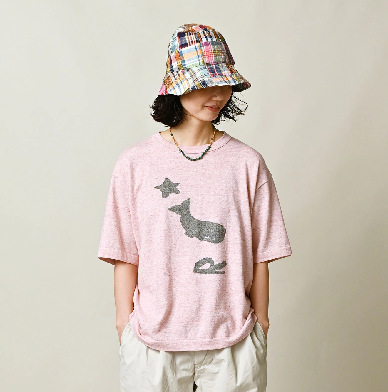 Pocoppie 908 Jacquard T-shirt Female Model
