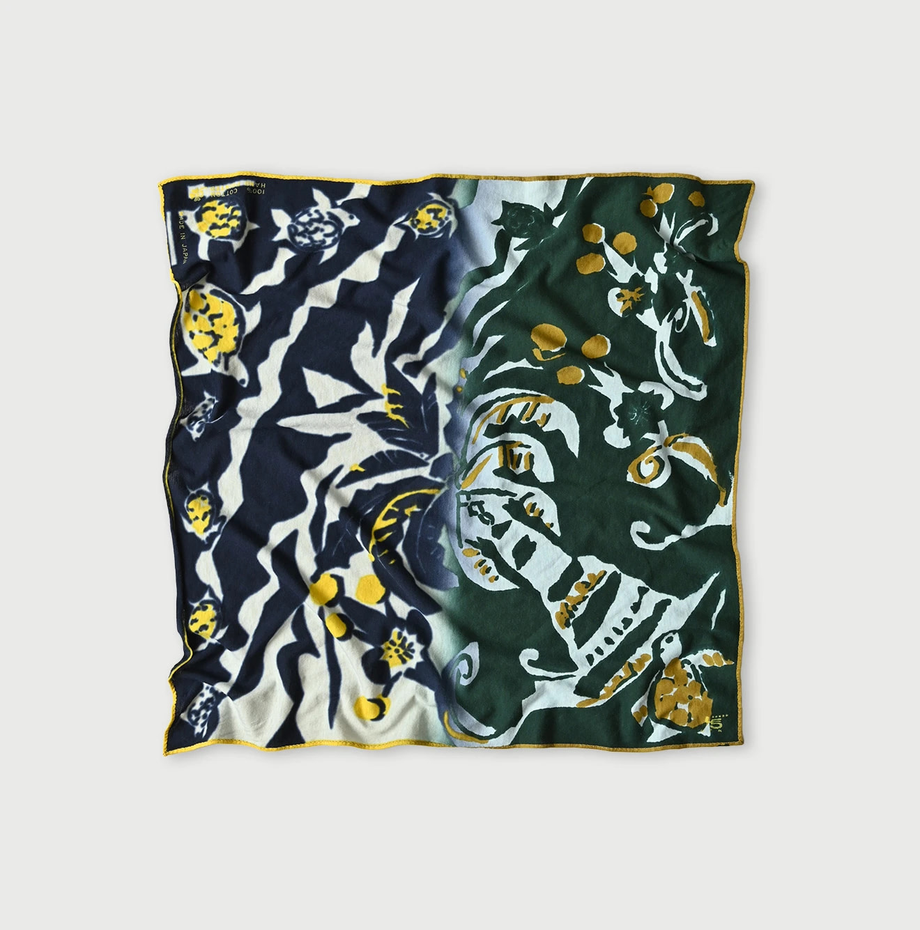 Tenjiku LeiLei Bandana Navy x Green