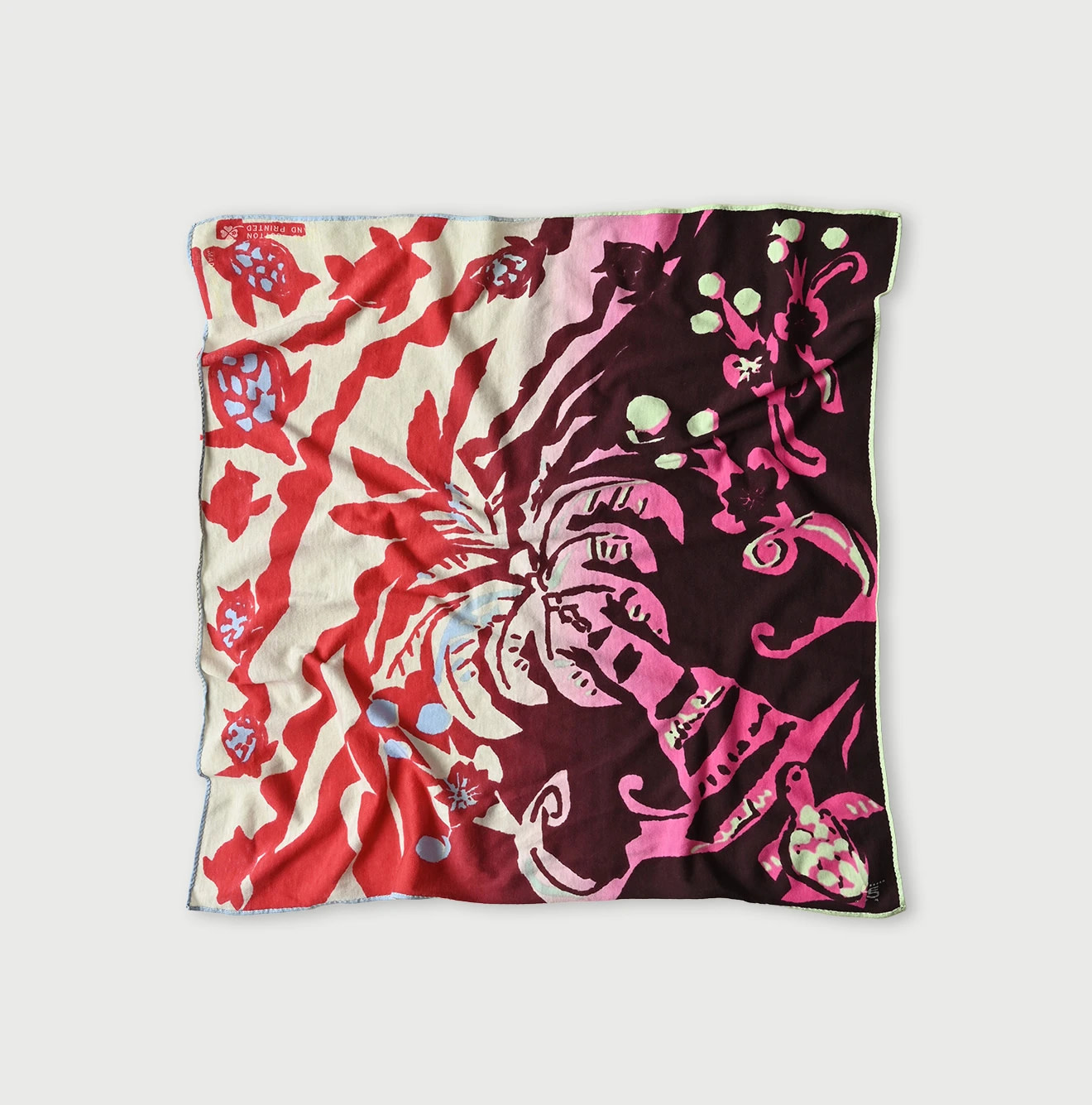 Tenjiku LeiLei Bandana Brown x Red