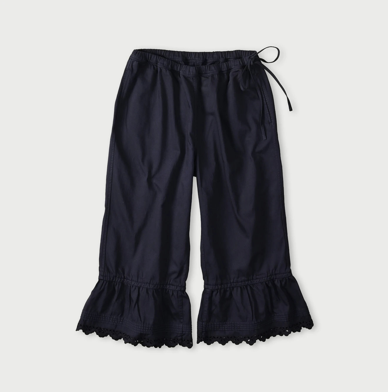 Horizontal Satin Petit Pants Navy